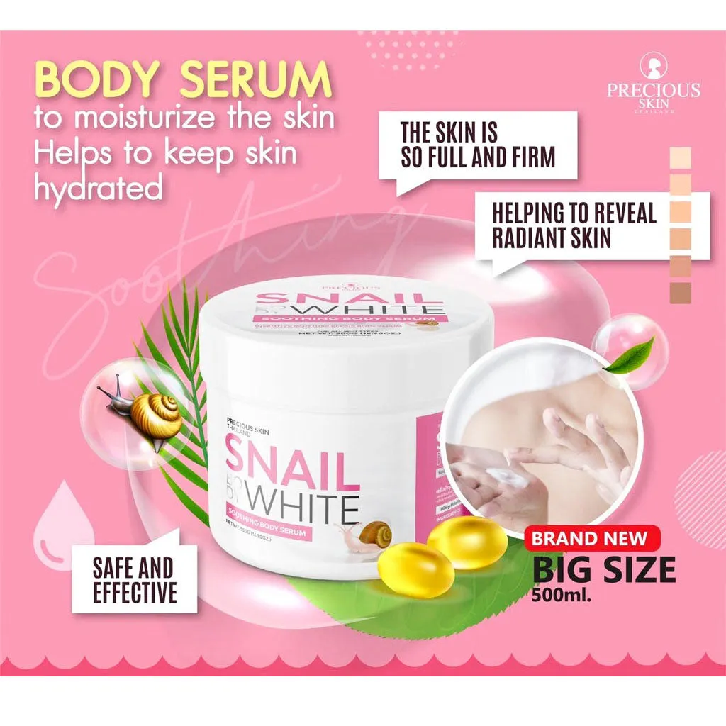 Kem Dưỡng Trắng Body Snail White Body Soothing Body Serum 500g