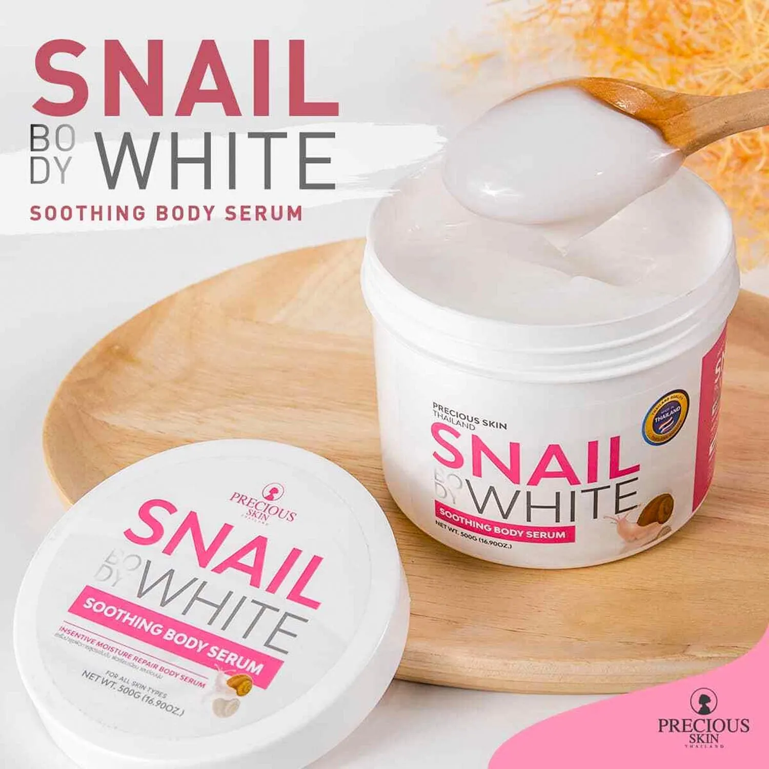 Kem Dưỡng Trắng Body Snail White Body Soothing Body Serum 500g