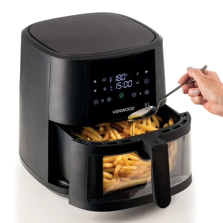 Kenwood 9L Air Fryer with Grill Function & Window HFG92.000BK