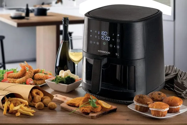 Kenwood 9L Air Fryer with Grill Function & Window HFG92.000BK