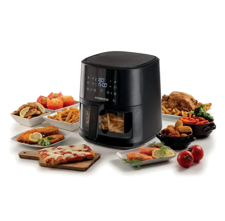 Kenwood 9L Air Fryer with Grill Function & Window HFG92.000BK