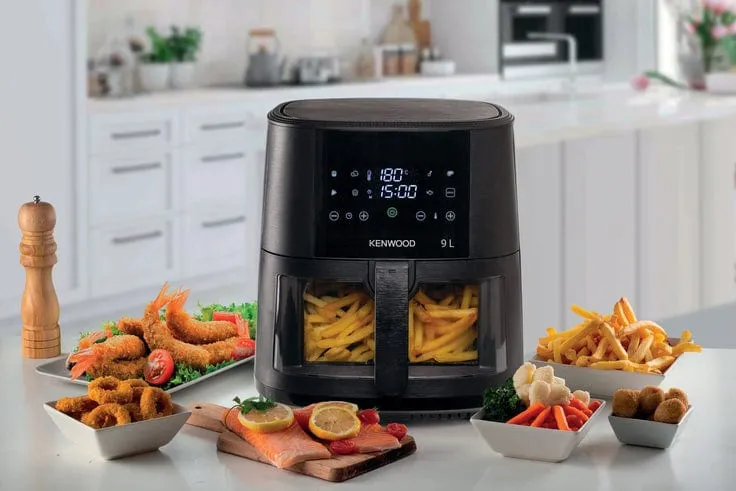 Kenwood 9L Air Fryer with Grill Function & Window HFG92.000BK
