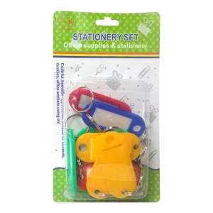 Key Ring Tags Plastic - 10 Piece