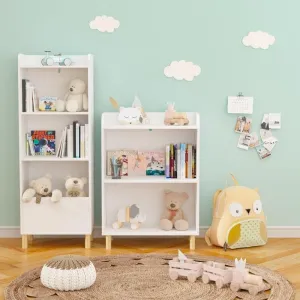 Kids 4-Tier Bookcase Children's Book Display Bookshelf Toy Storage