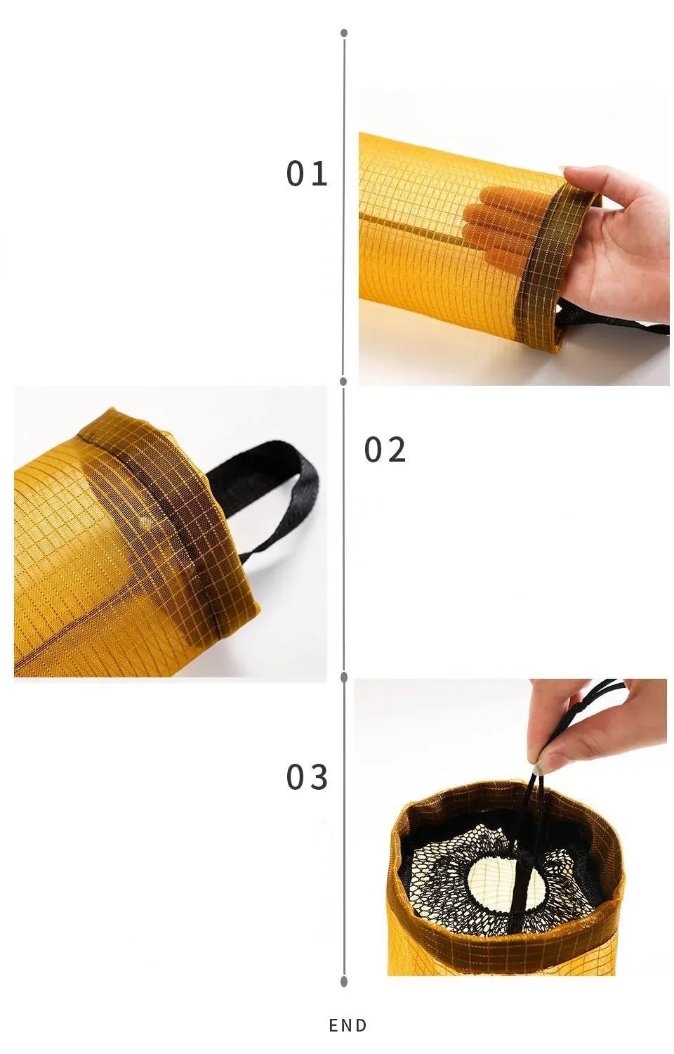 Kitchen Plastic Bag Hanging Organizer (3pcs set)