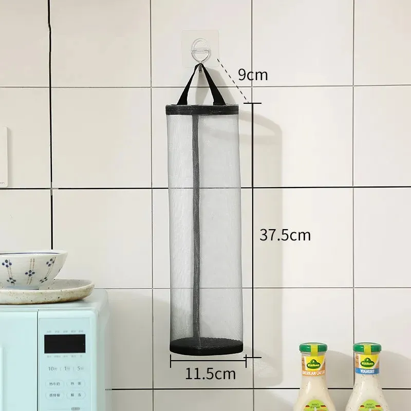 Kitchen Plastic Bag Hanging Organizer (3pcs set)
