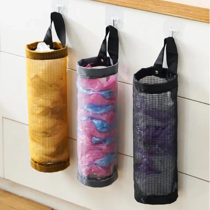 Kitchen Plastic Bag Hanging Organizer (3pcs set)