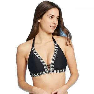 Kona Sol Women's Crochet Trim Bikini Top