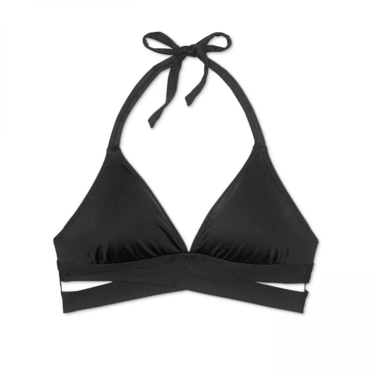 Kona Sol Women's Faux Wrap Halter Bikini Top
