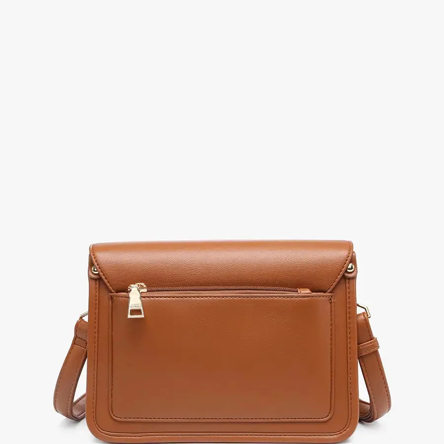 Lagos Envelope Brown Crossbody Clutch