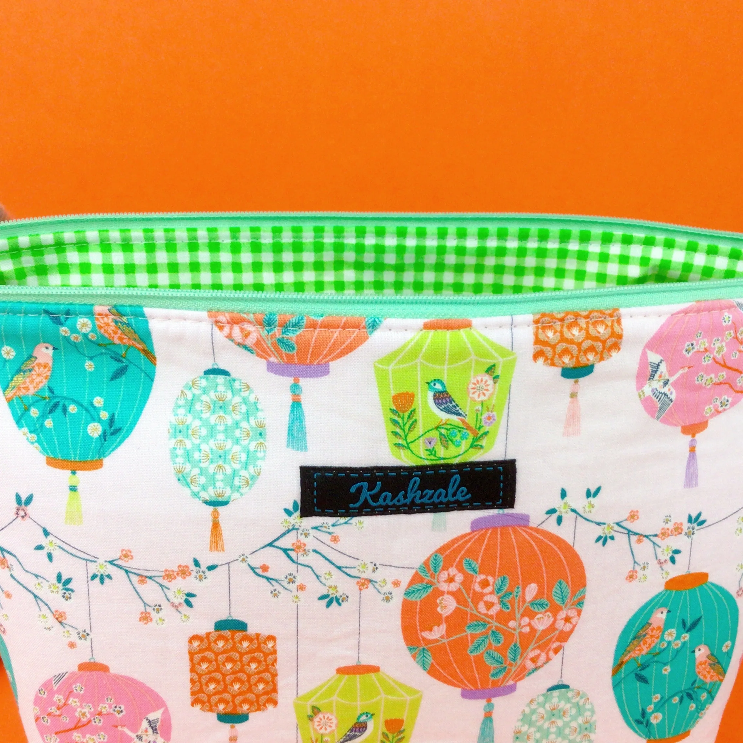 Lanterns Large Makeup Bag. Pale Pink Makeup Bag