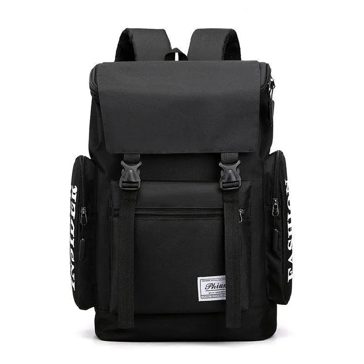 Large Capacity Classic Designed Multi-Function BackPack- Black