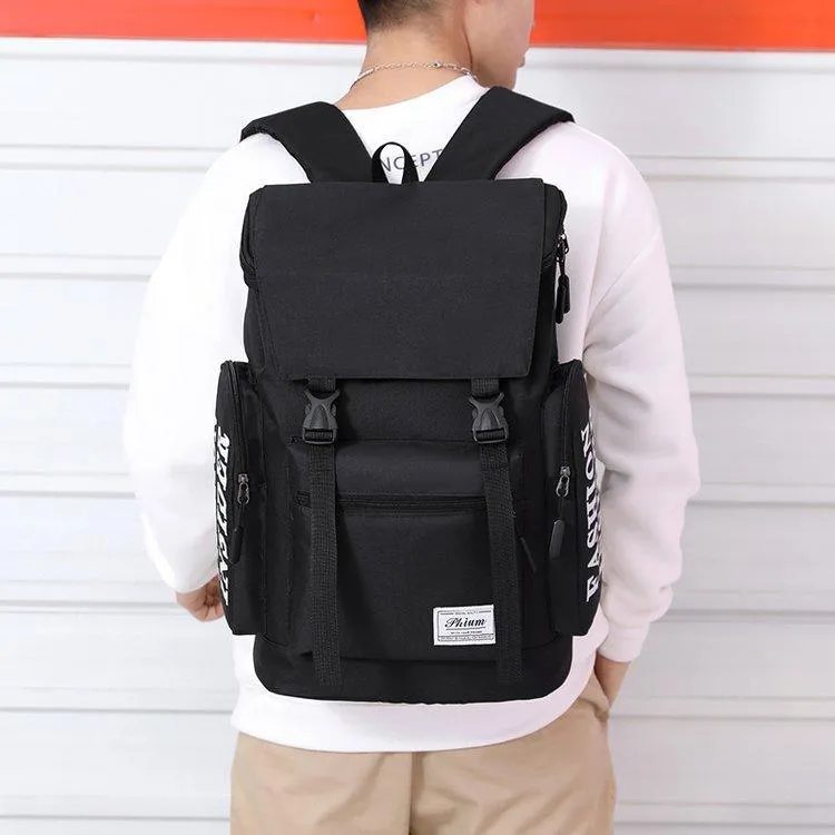 Large Capacity Classic Designed Multi-Function BackPack- Black