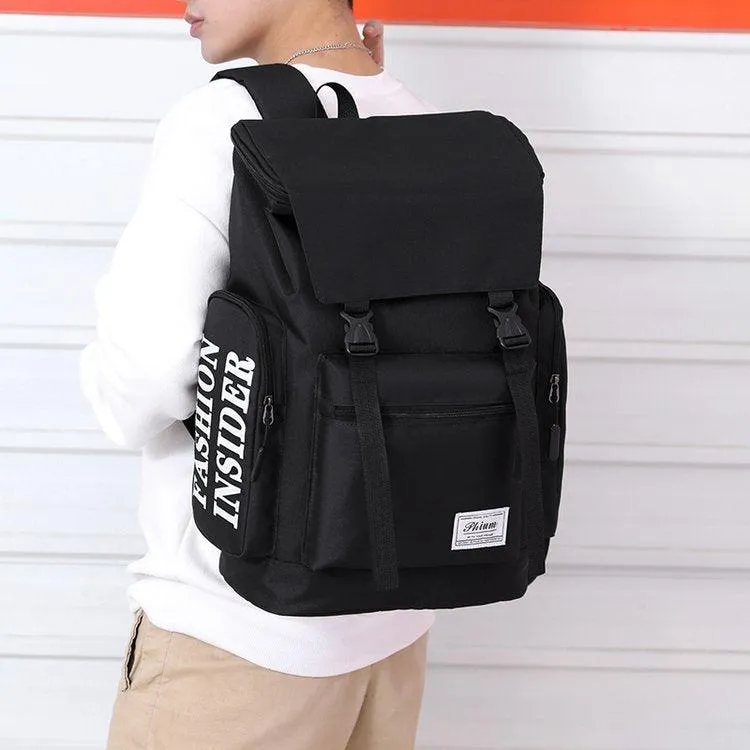 Large Capacity Classic Designed Multi-Function BackPack- Black
