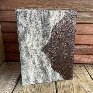 Large Notepad Cover - Brindle w/ Cowboy Tool