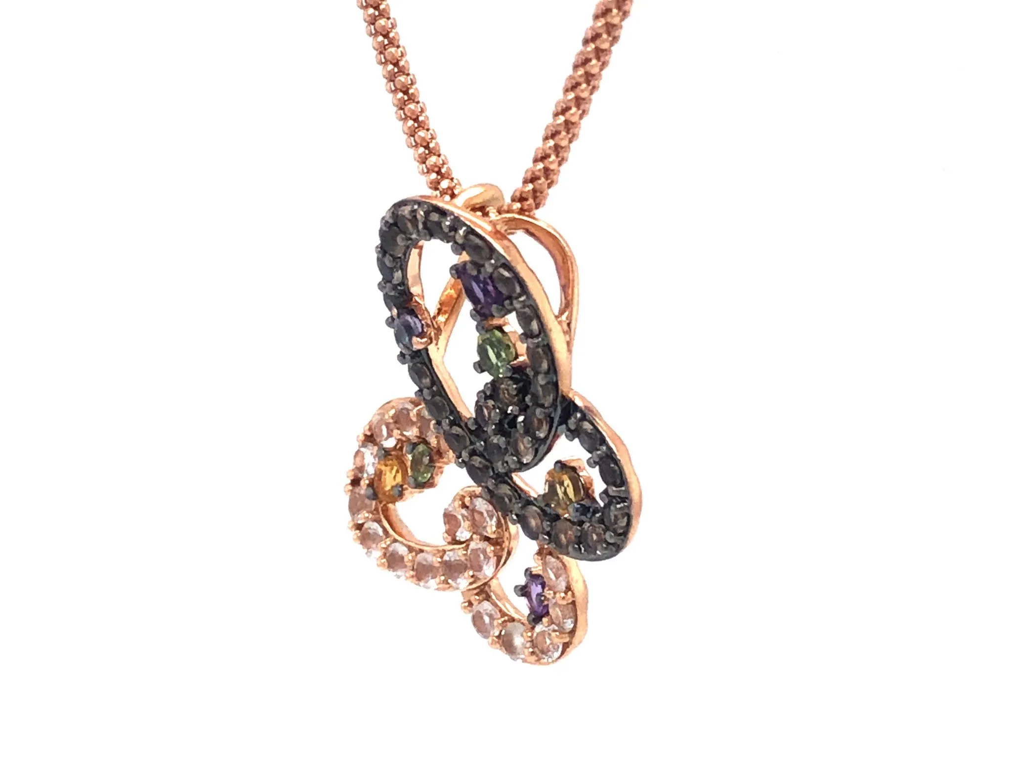 Le Vian Butterfly Necklace 14K Rose Gold