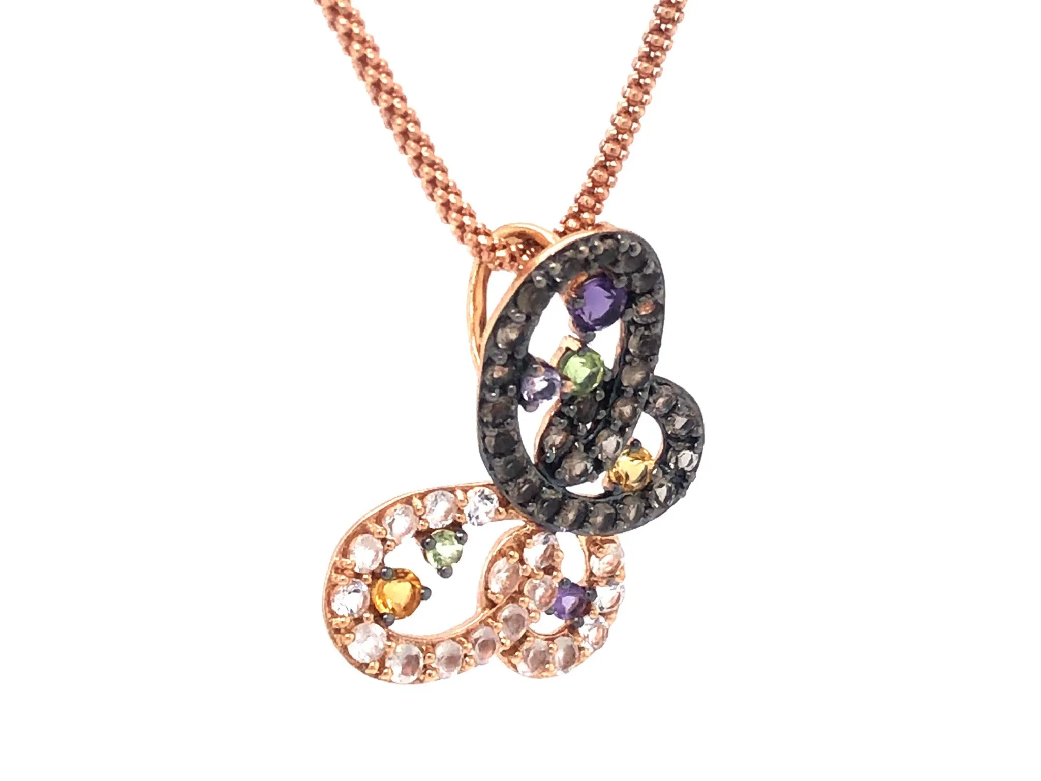 Le Vian Butterfly Necklace 14K Rose Gold
