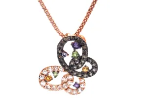 Le Vian Butterfly Necklace 14K Rose Gold
