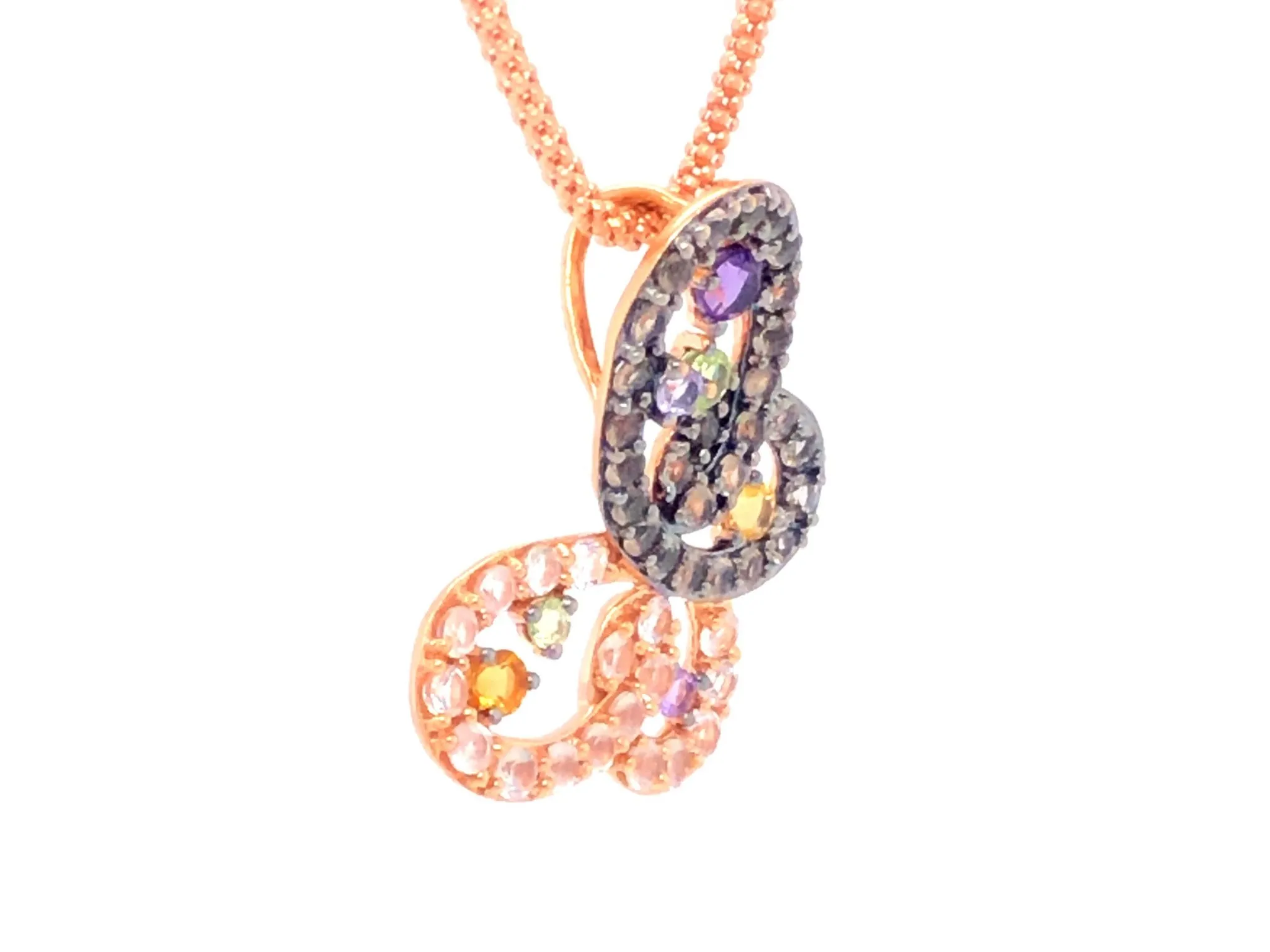 Le Vian Butterfly Necklace 14K Rose Gold