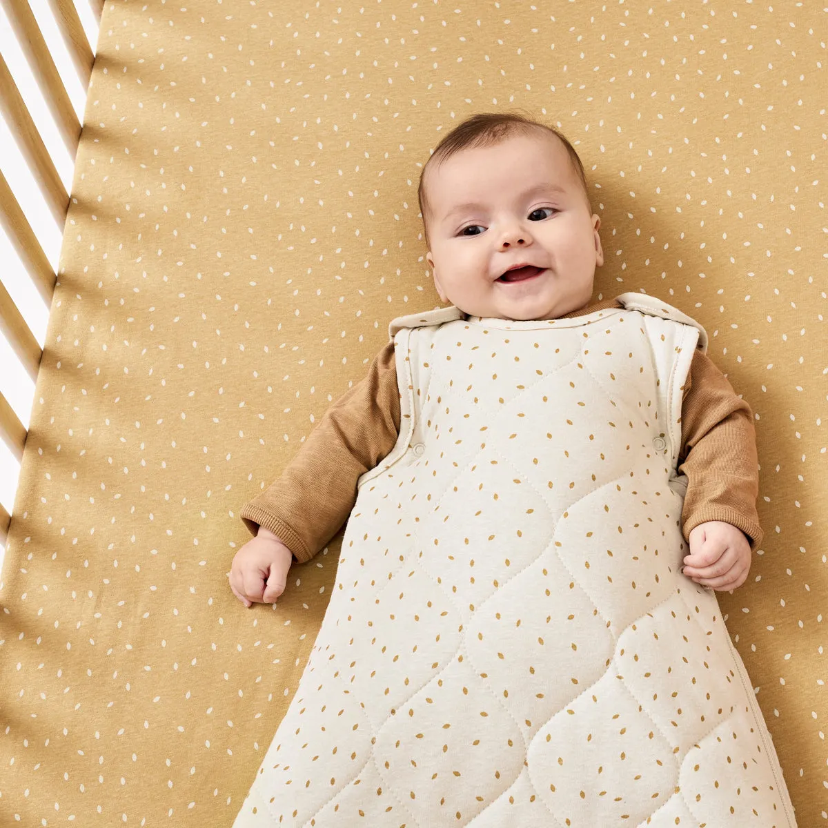 Little Green Sheep Organic Baby Sleeping Bag | 2.5 Tog | 6-18 Months - Linen Rice