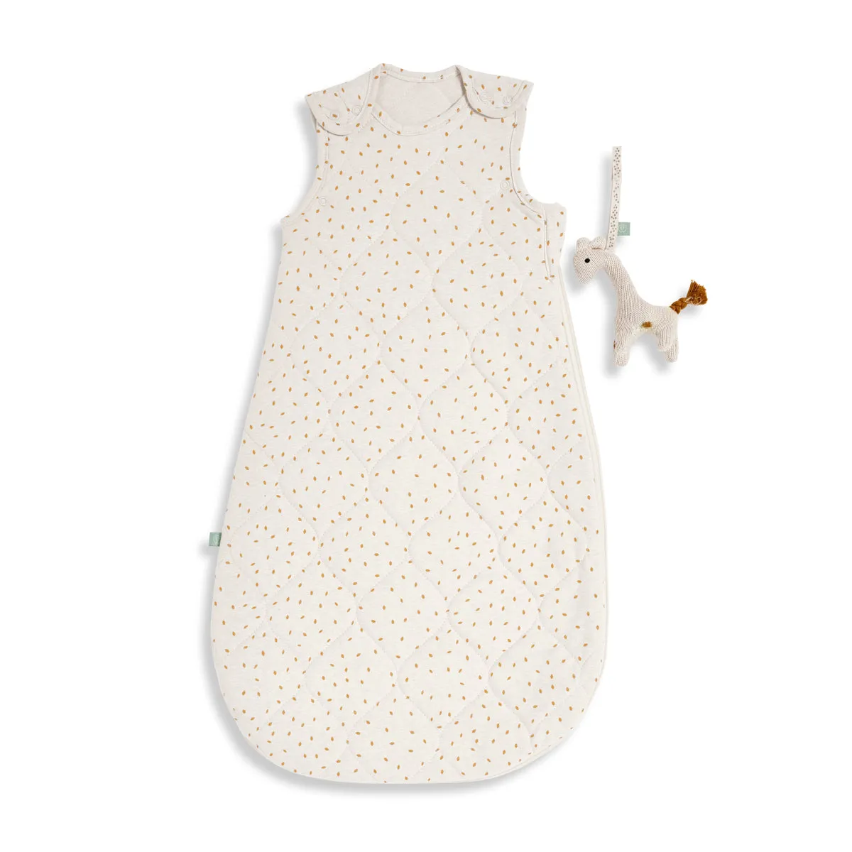 Little Green Sheep Organic Baby Sleeping Bag | 2.5 Tog | 6-18 Months - Linen Rice