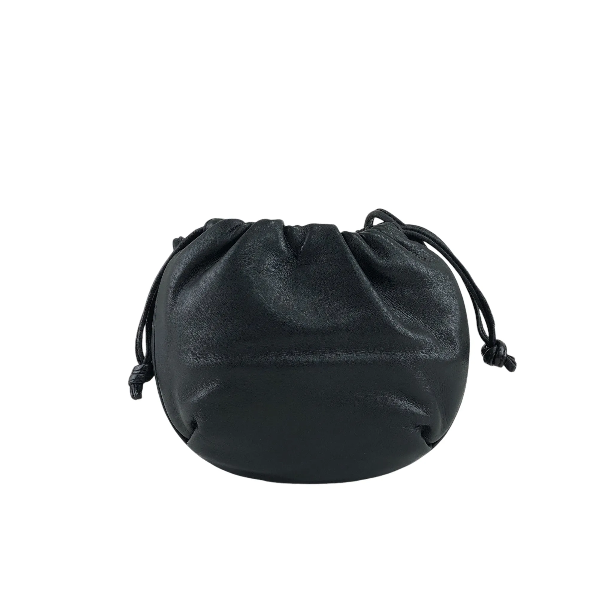 LOEWE Anagram Drawstring Shoulder bag Black Vintage s6ygj7