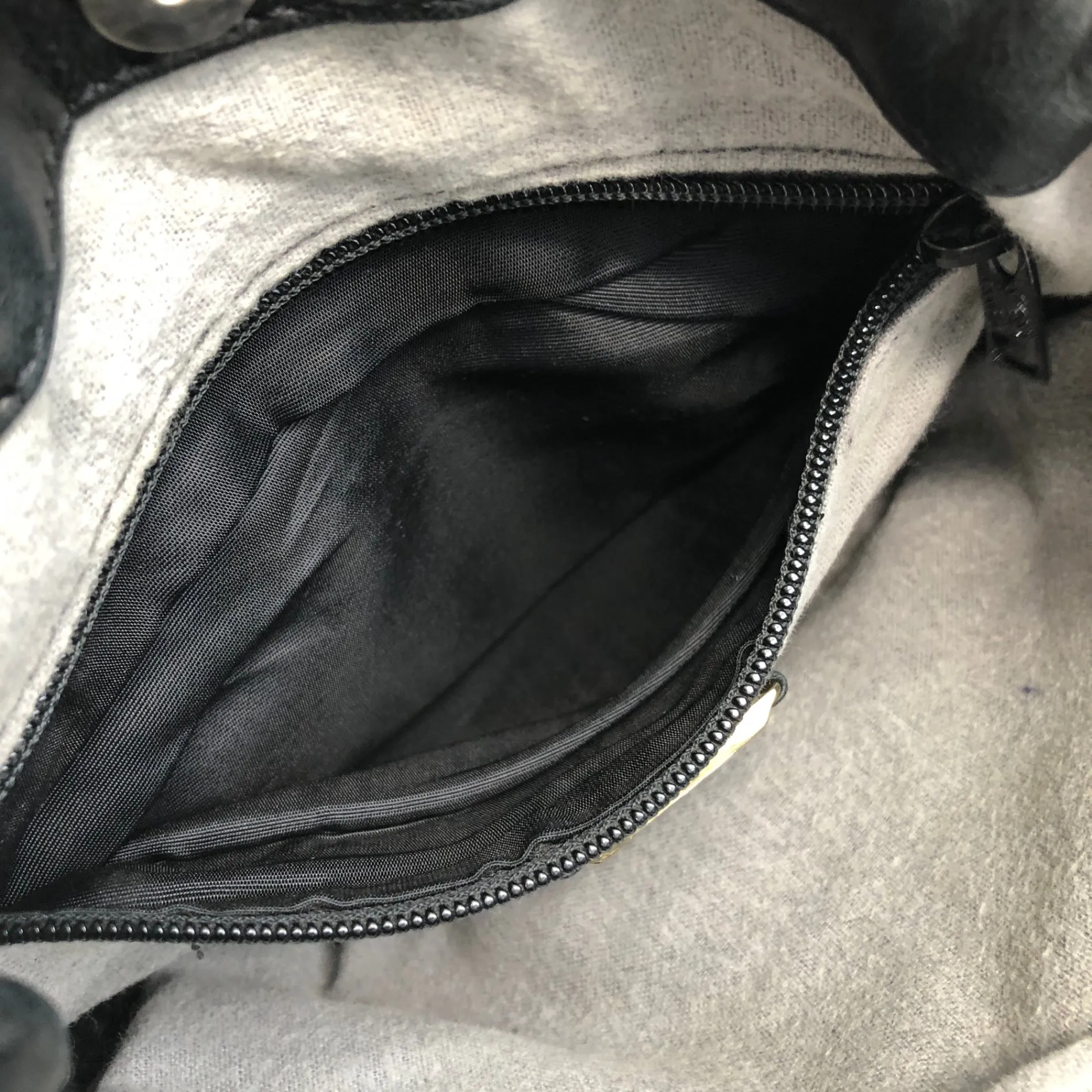 LOEWE Anagram Drawstring Shoulder bag Black Vintage s6ygj7