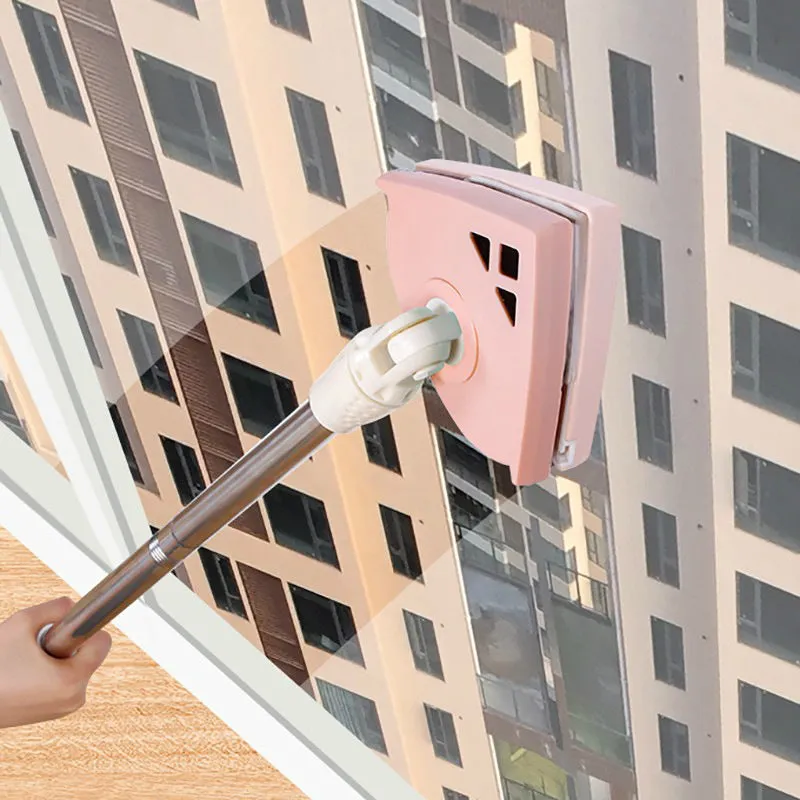 Long Rod Magnet Window Cleaner Glass Wiper Home Office High Building Magnetic Brush For Window Cleaning Windows Cleaner