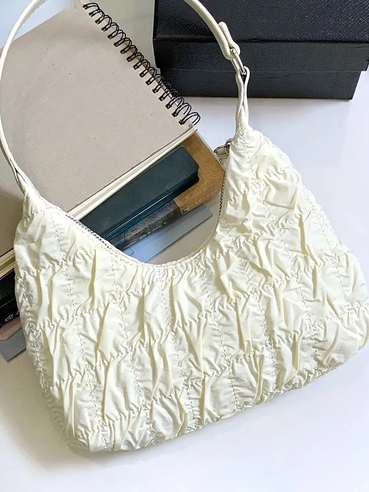Lorence Ruched Scrunched Silk Handbag