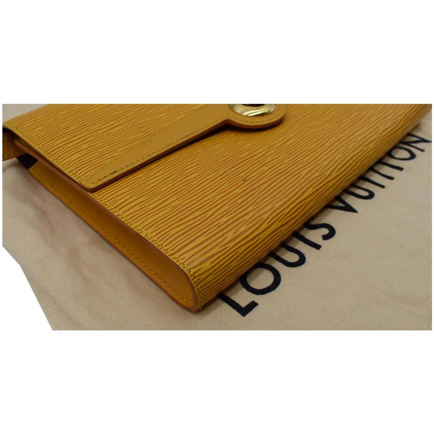 LOUIS VUITTON Arche Pochette Epi Leather Shoulder Bag Yellow