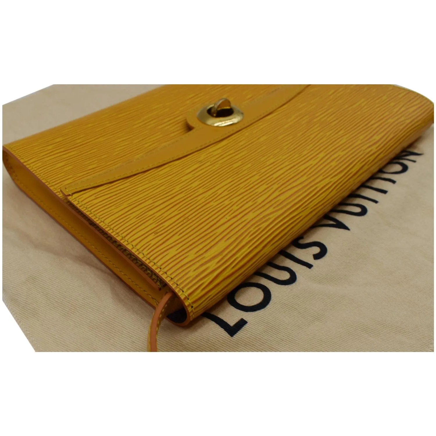 LOUIS VUITTON Arche Pochette Epi Leather Shoulder Bag Yellow