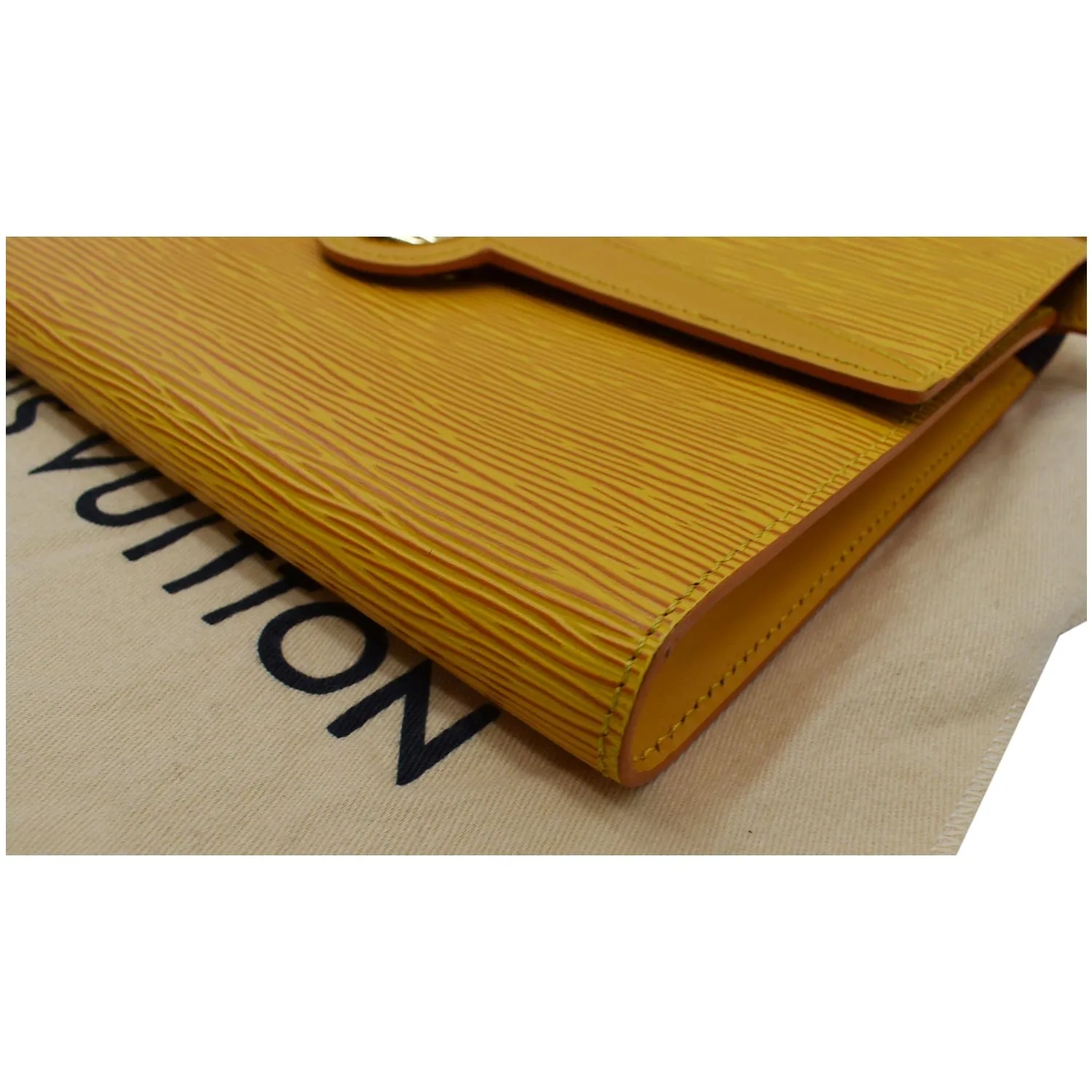 LOUIS VUITTON Arche Pochette Epi Leather Shoulder Bag Yellow