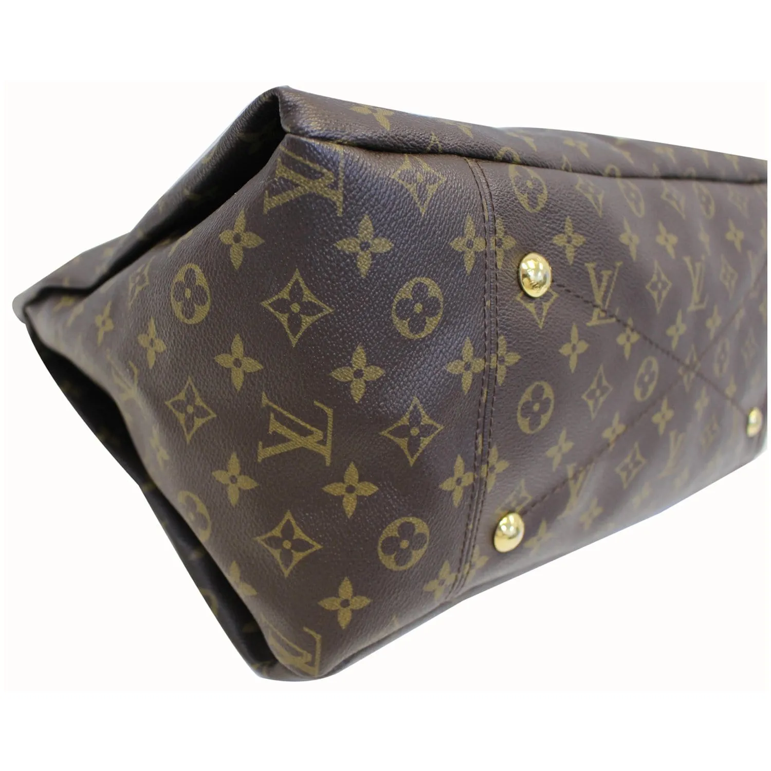 LOUIS VUITTON Artsy MM Monogram Canvas Shoulder Bag Brown