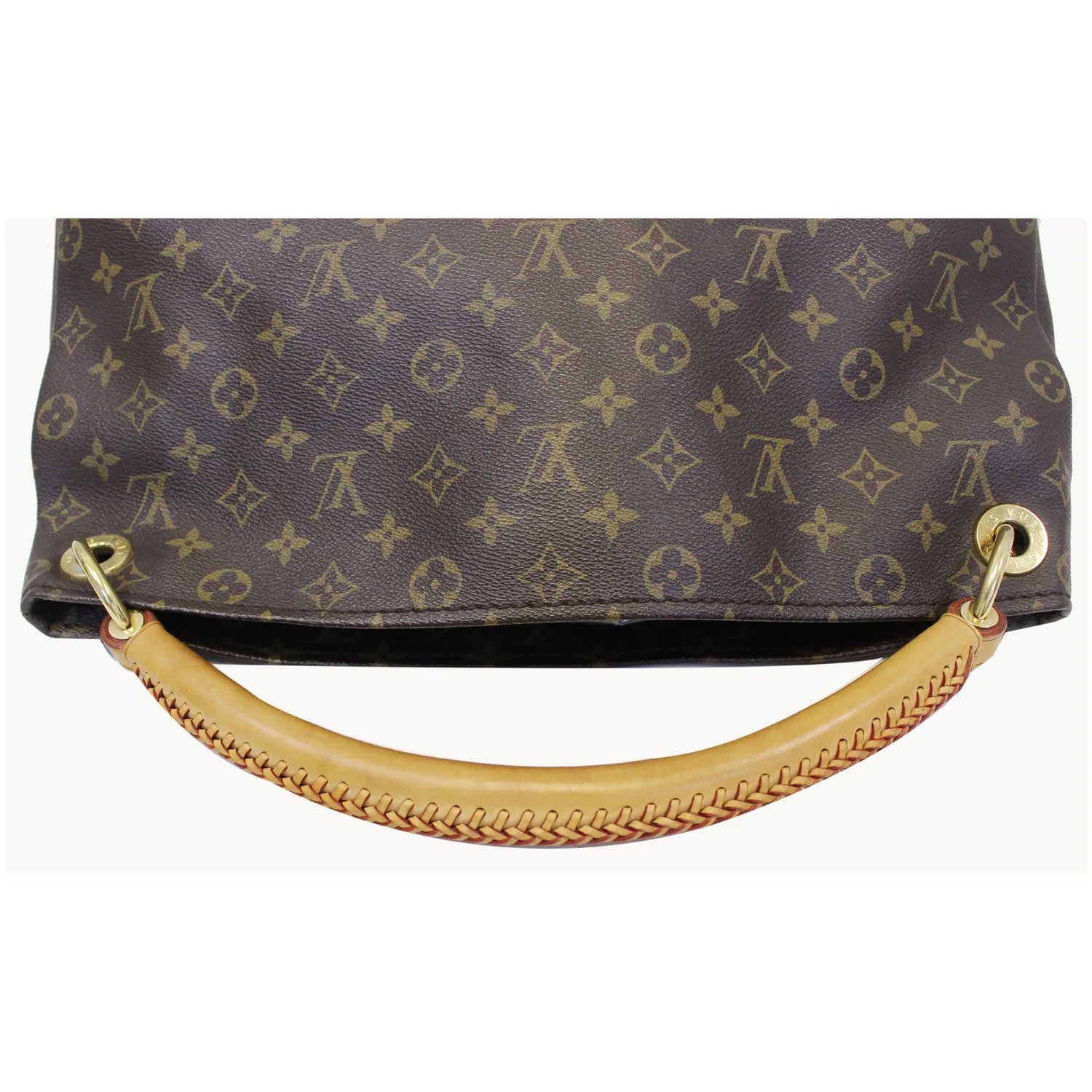 LOUIS VUITTON Artsy MM Monogram Canvas Shoulder Bag Brown