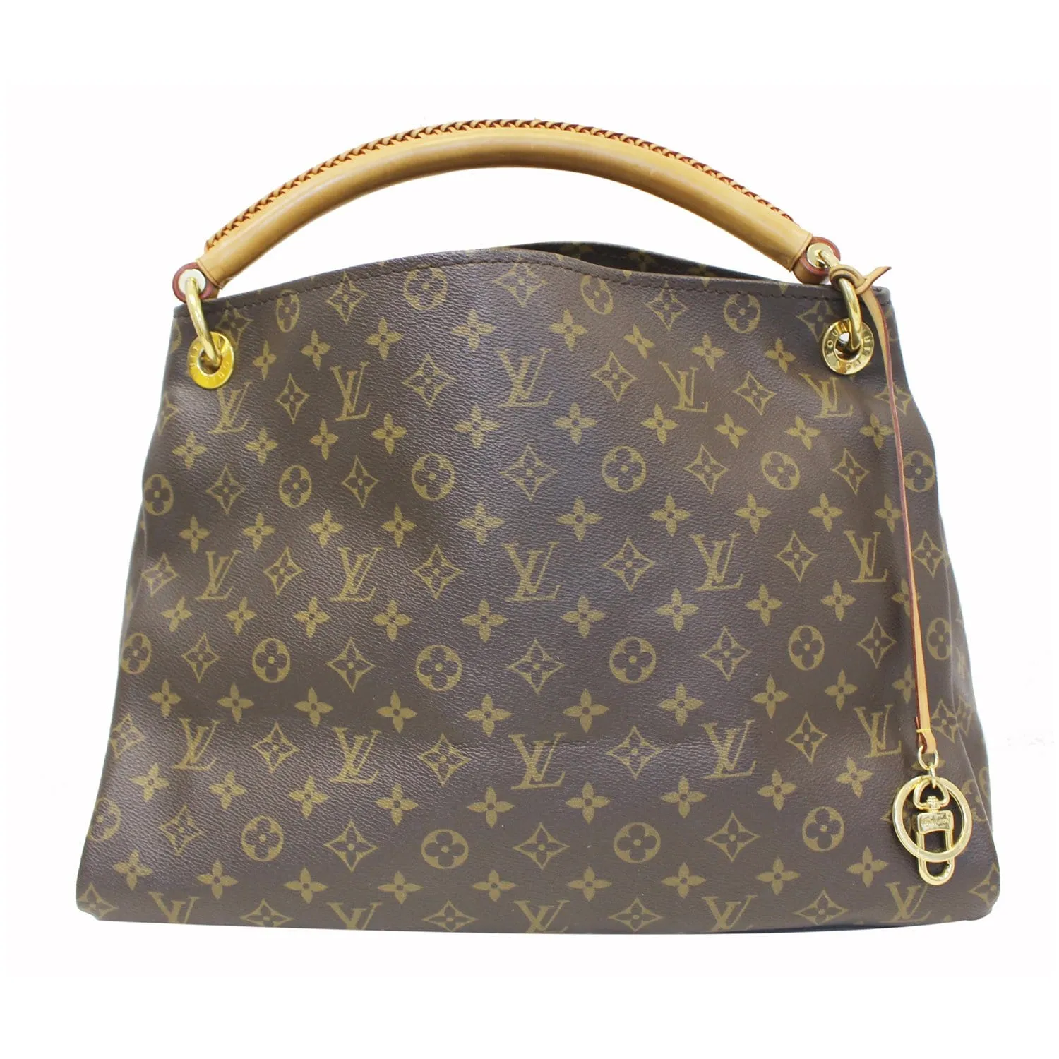 LOUIS VUITTON Artsy MM Monogram Canvas Shoulder Bag Brown