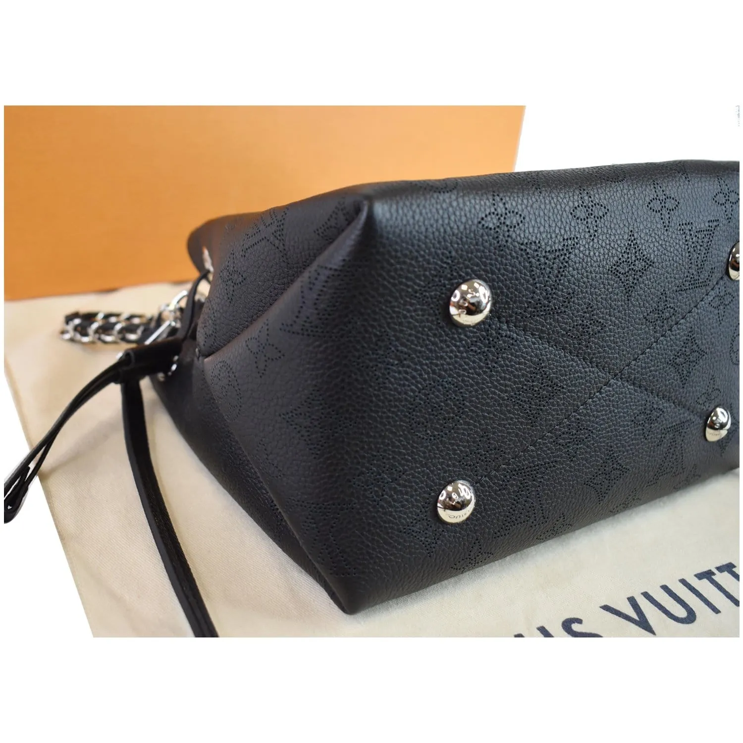 LOUIS VUITTON Bella Mahina Calf Leather Crossbody Bag Black - Final Sale