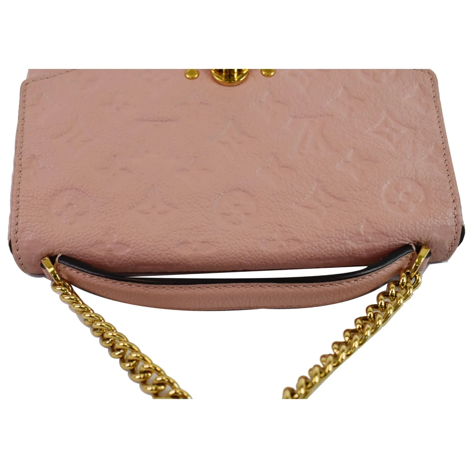 LOUIS VUITTON Blanche BB Empreinte Leather Shoulder Bag Rose Poudre
