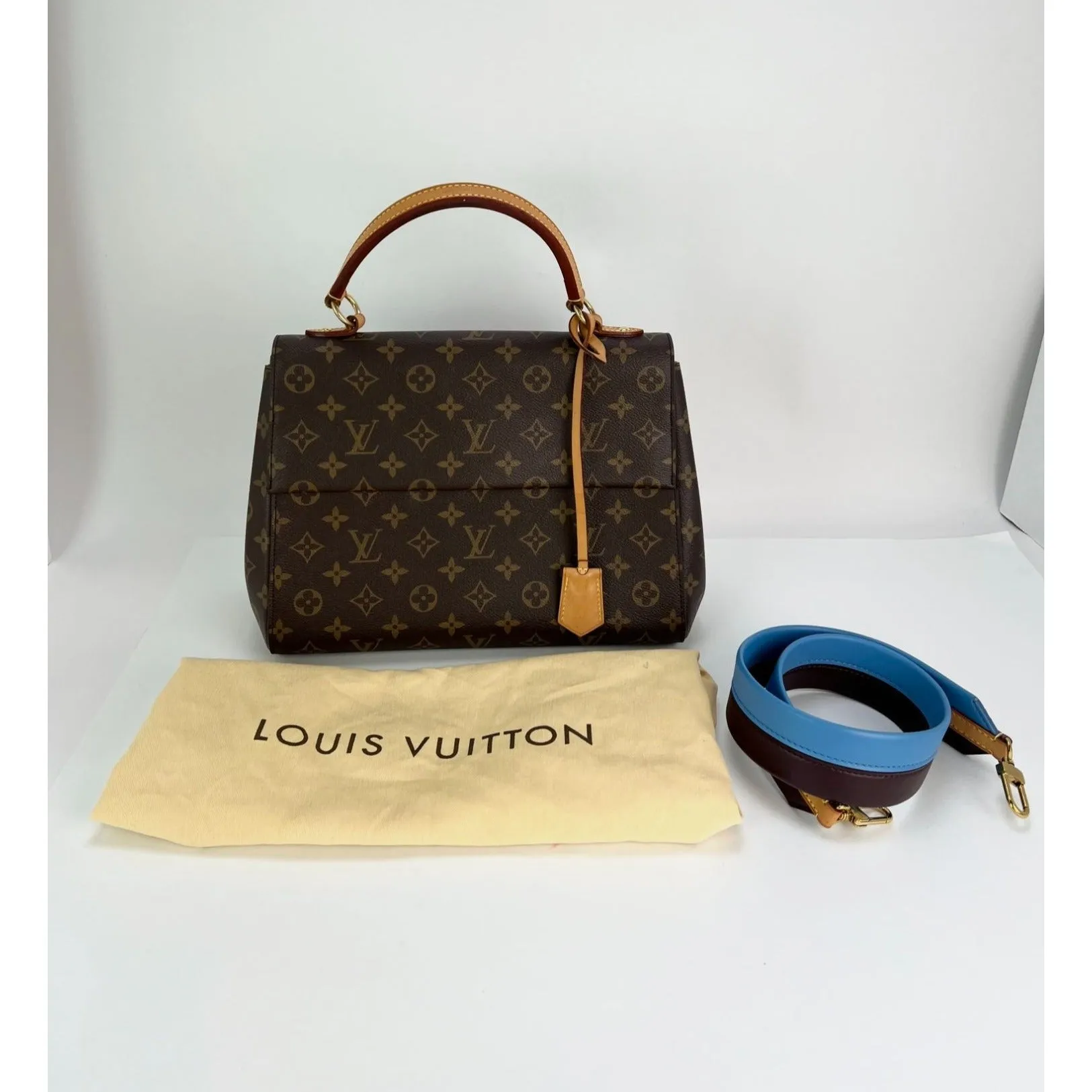 Louis Vuitton Cluny MM Monogram Top Handle Shoulder Bag