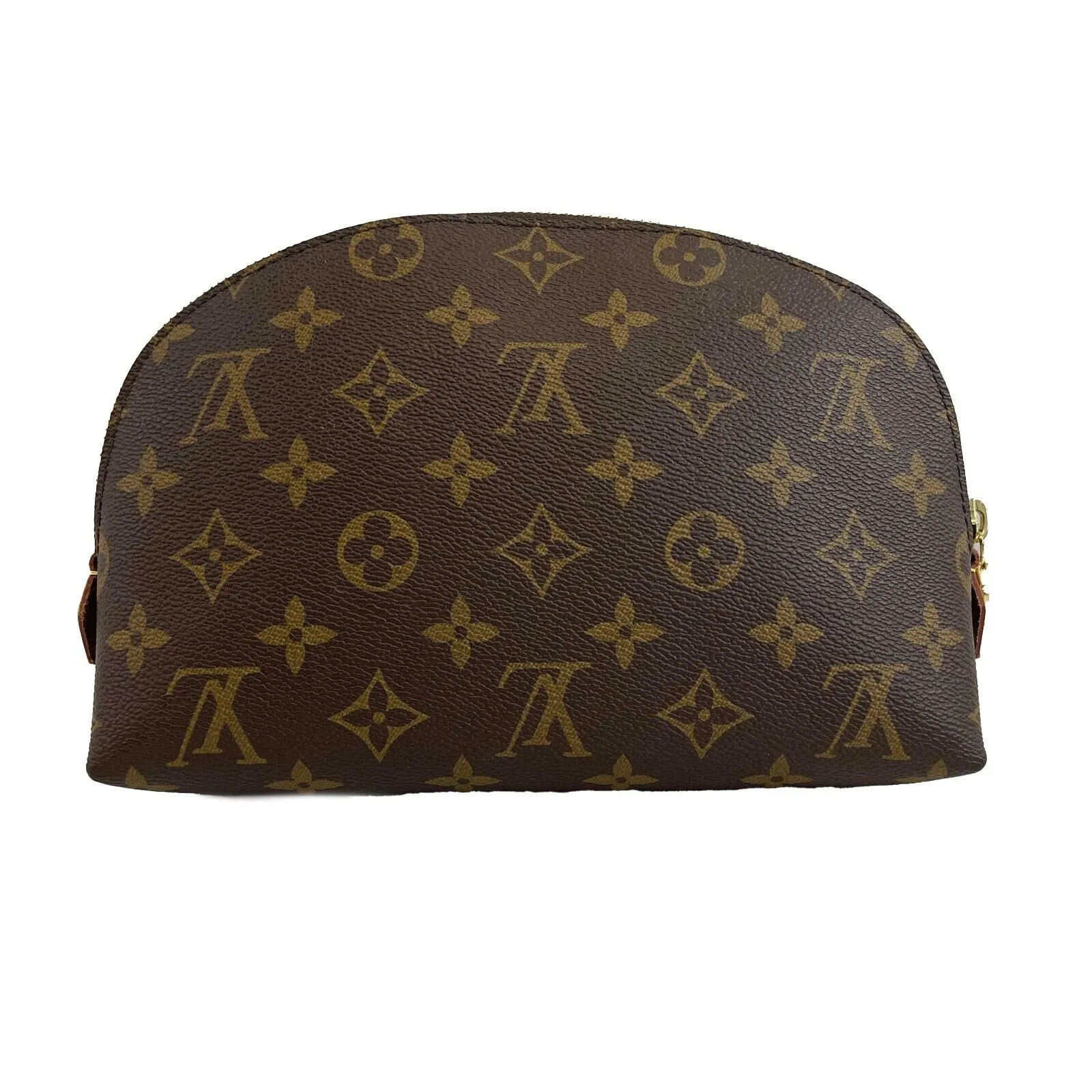 Louis Vuitton Cosmetic Pouch Monogram Canvas GM Brown Excellent Accessories