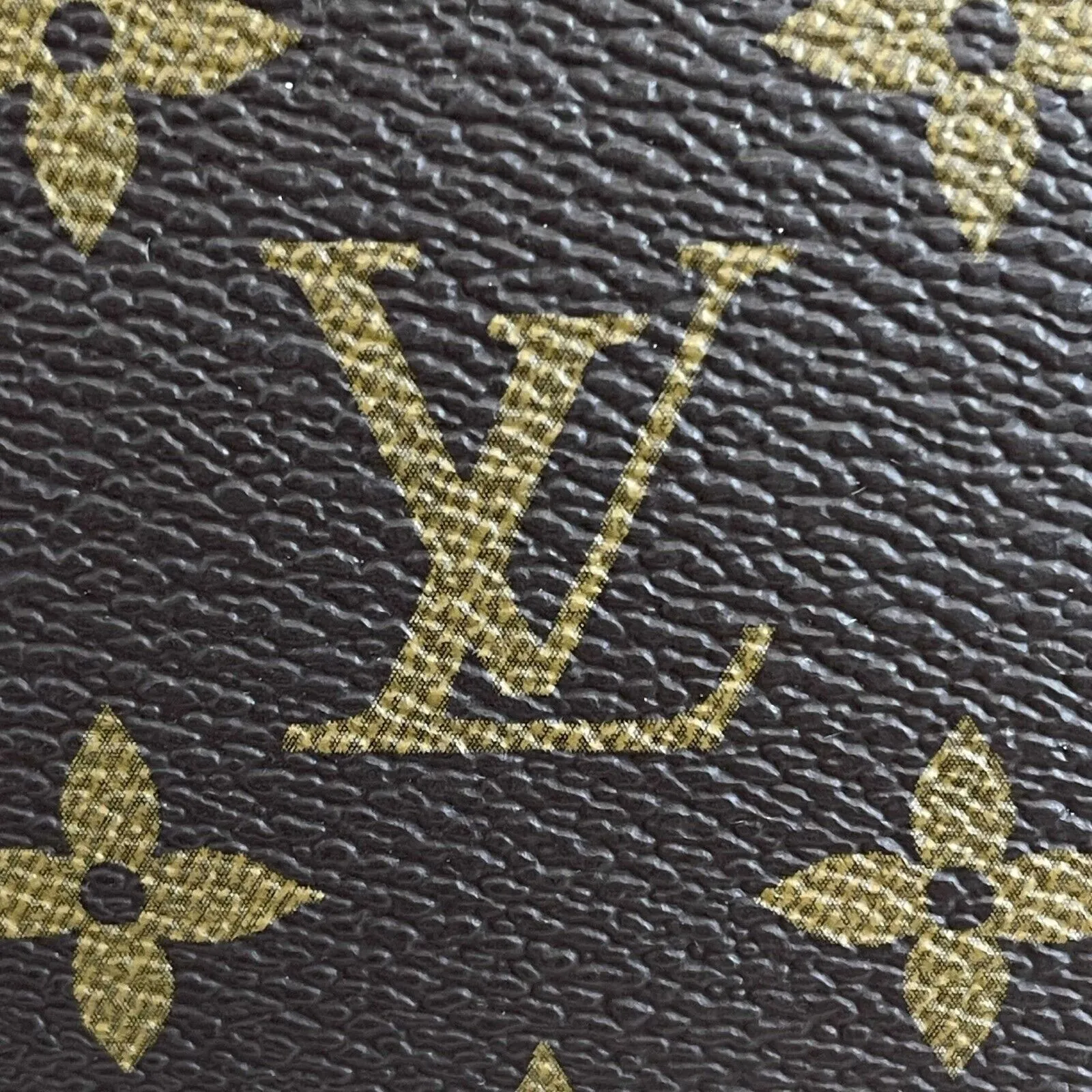 Louis Vuitton Cosmetic Pouch Monogram Canvas GM Brown Excellent Accessories