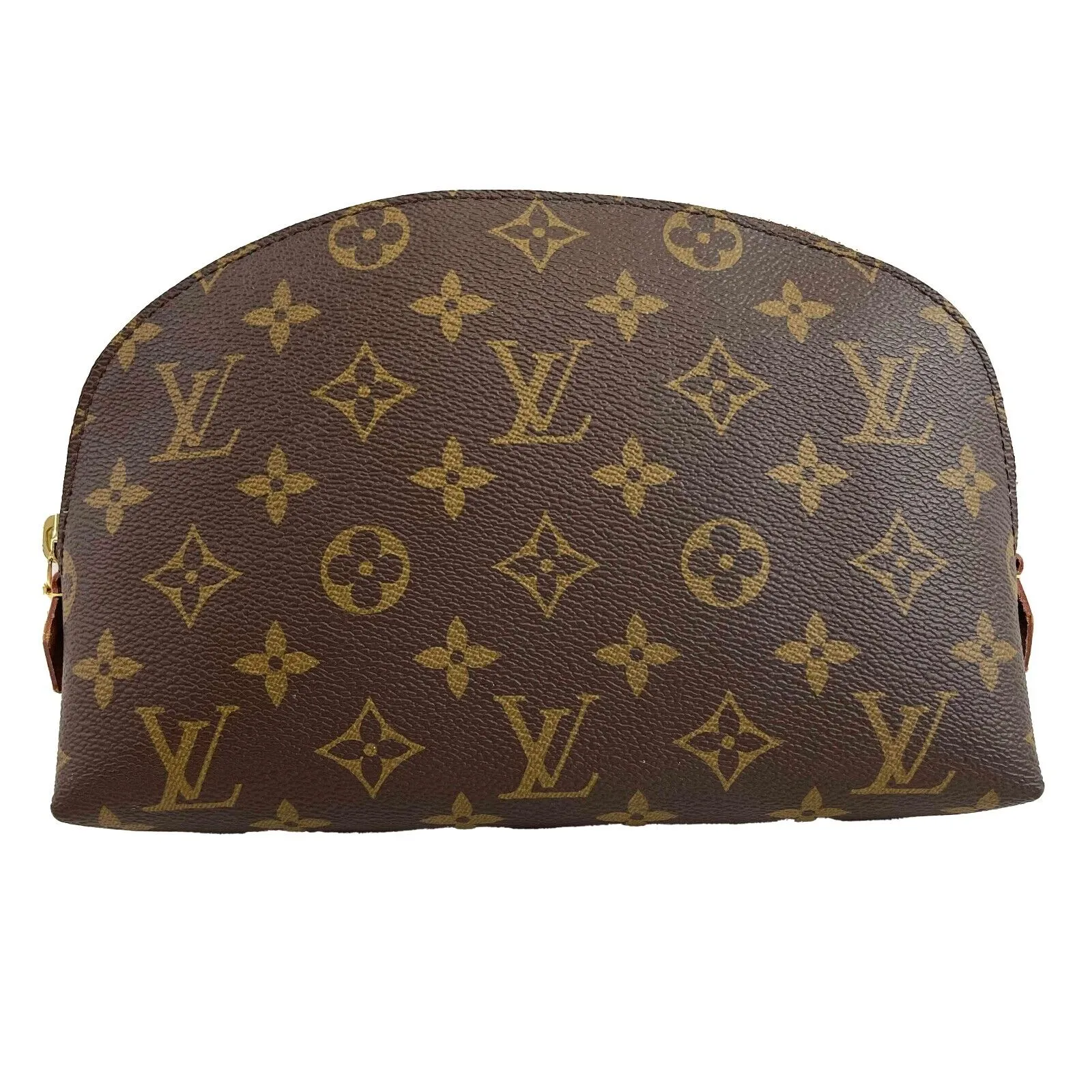 Louis Vuitton Cosmetic Pouch Monogram Canvas GM Brown Excellent Accessories