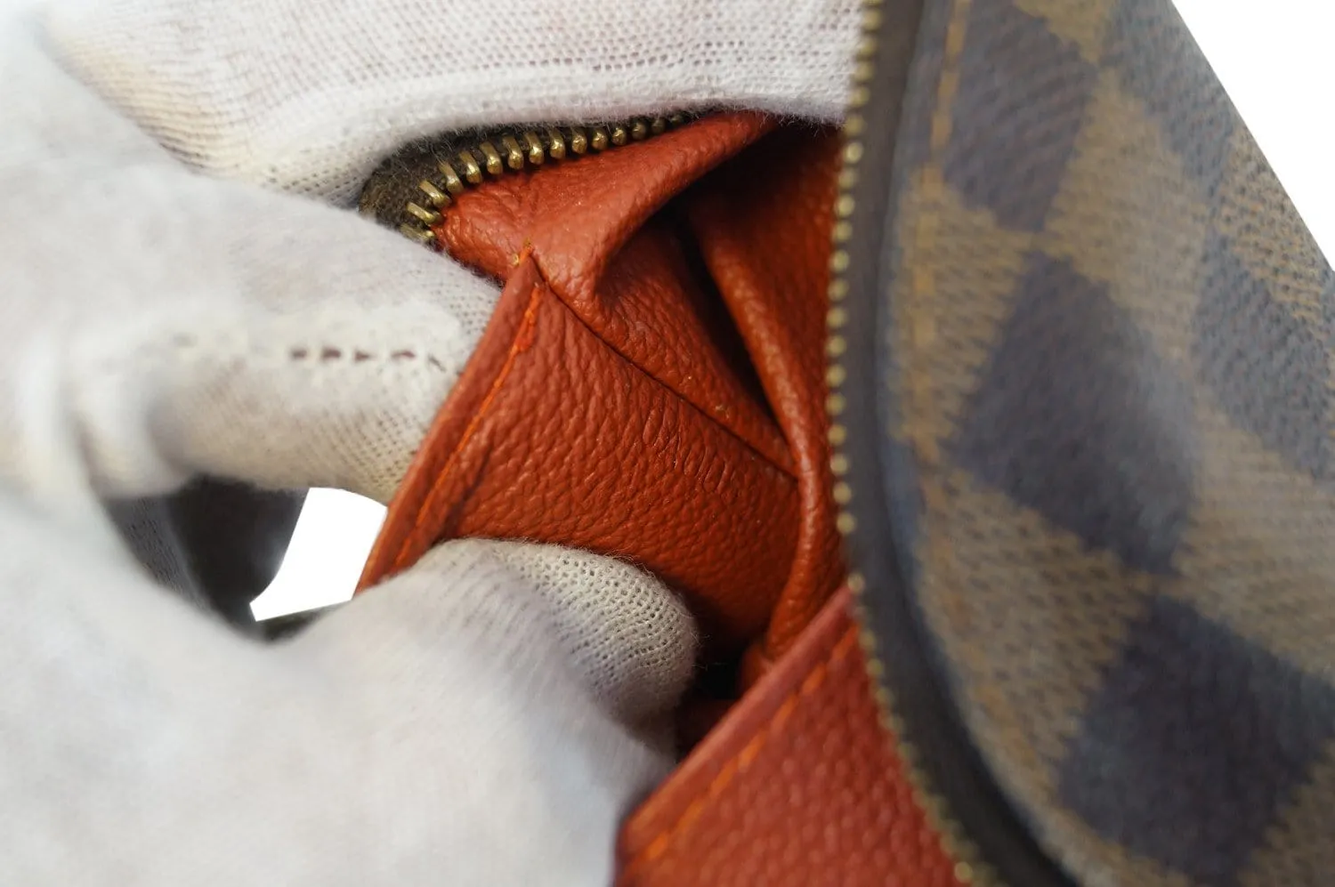 LOUIS VUITTON Damier Ebene Pochette Cosmetic Pouch