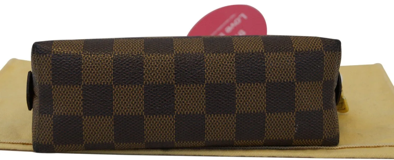 LOUIS VUITTON Damier Ebene Pochette Cosmetic Pouch