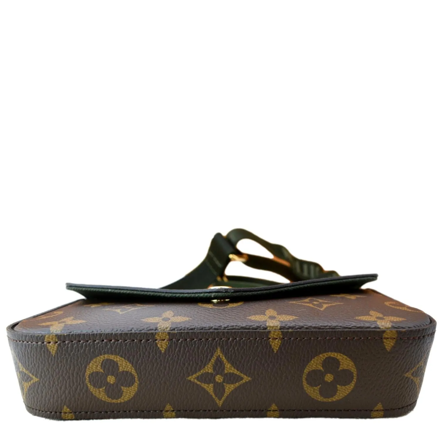 LOUIS VUITTON Felicie Strap & Go Pochette Monogram Canvas Shoulder Bag Brown