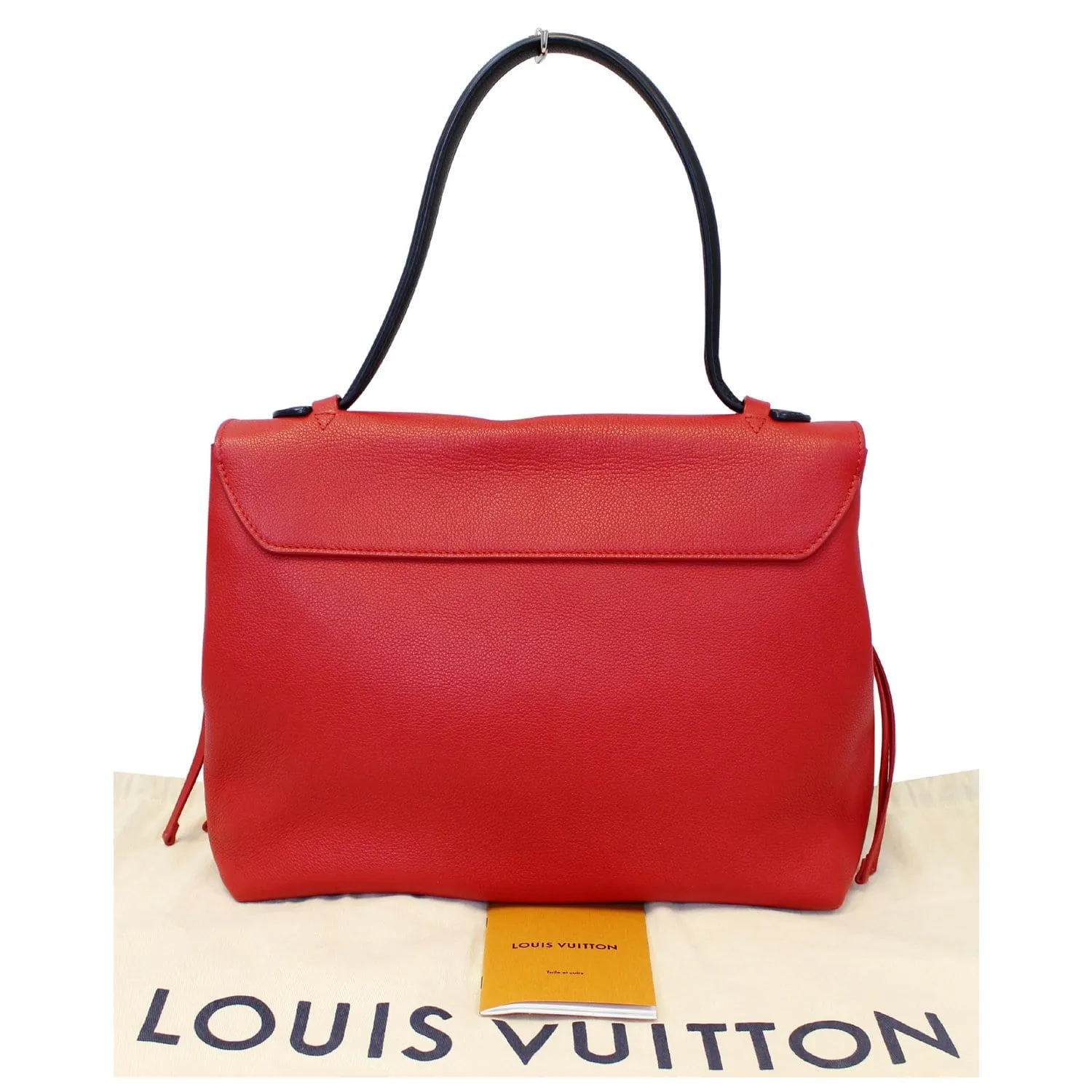 LOUIS VUITTON Lockme PM Calfskin Leather Shoulder Bag Rouge