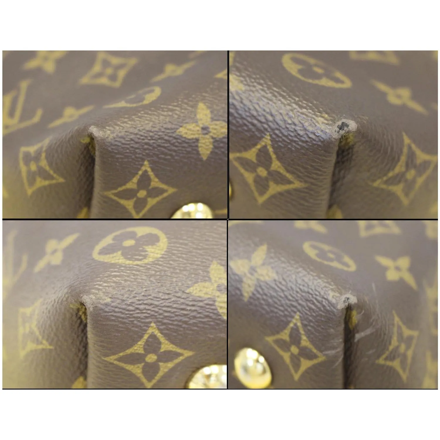 LOUIS VUITTON Melie Monogram Canvas Hobo Shoulder Bag Brown