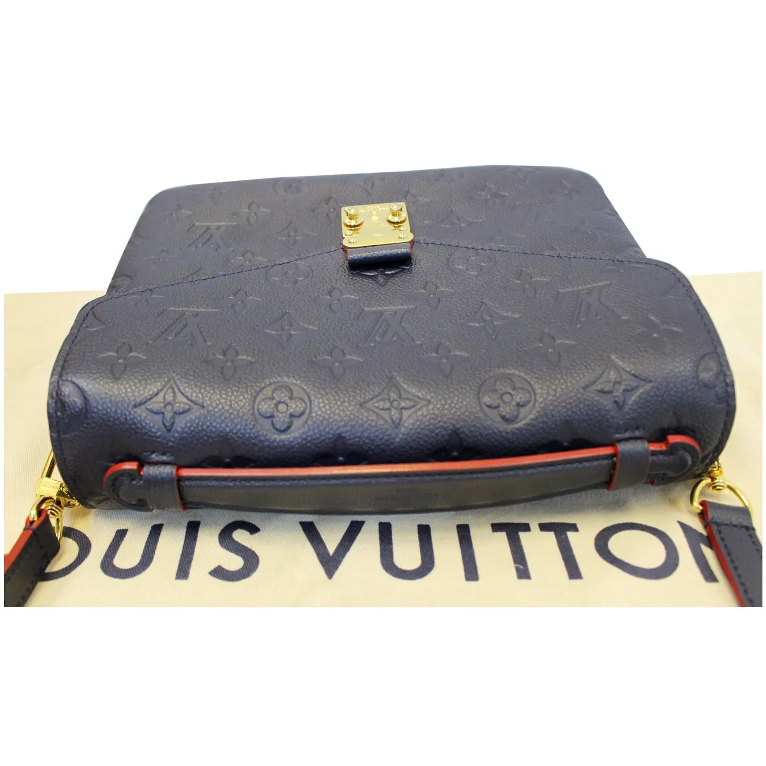 LOUIS VUITTON Metis Pochette Empreinte Leather Crossbody Bag Blue - 20% OFF
