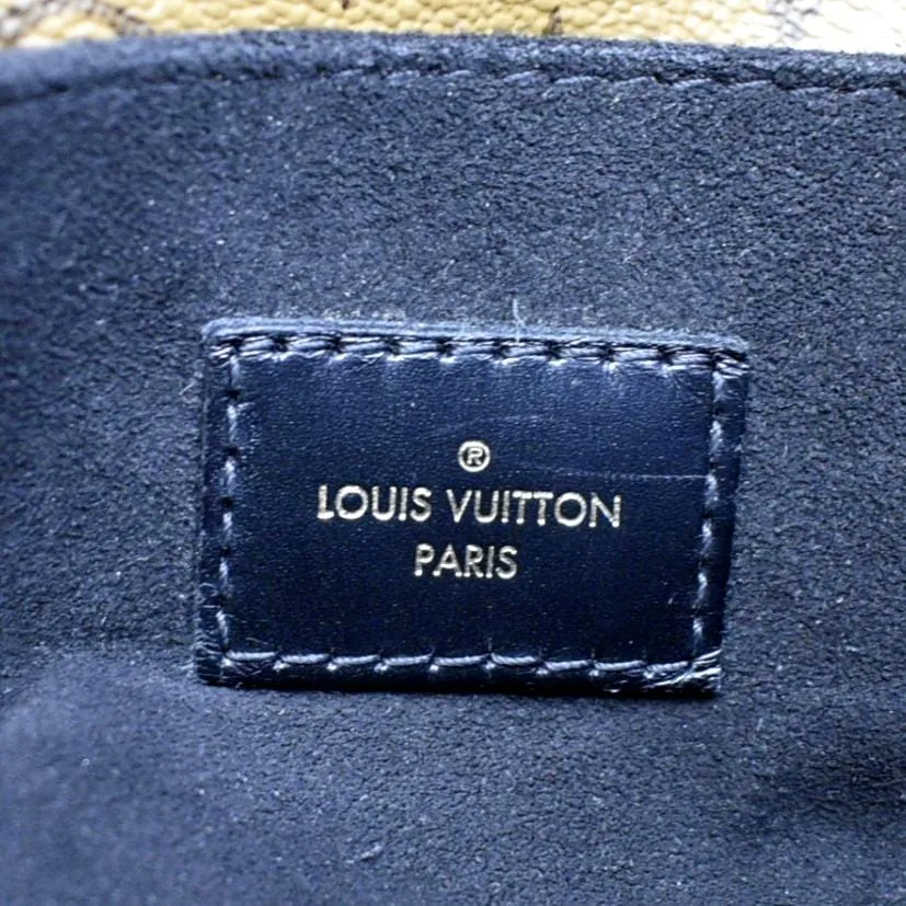 LOUIS VUITTON Metis Pochette Reverse Monogram Canvas Crossbody Bag Brown