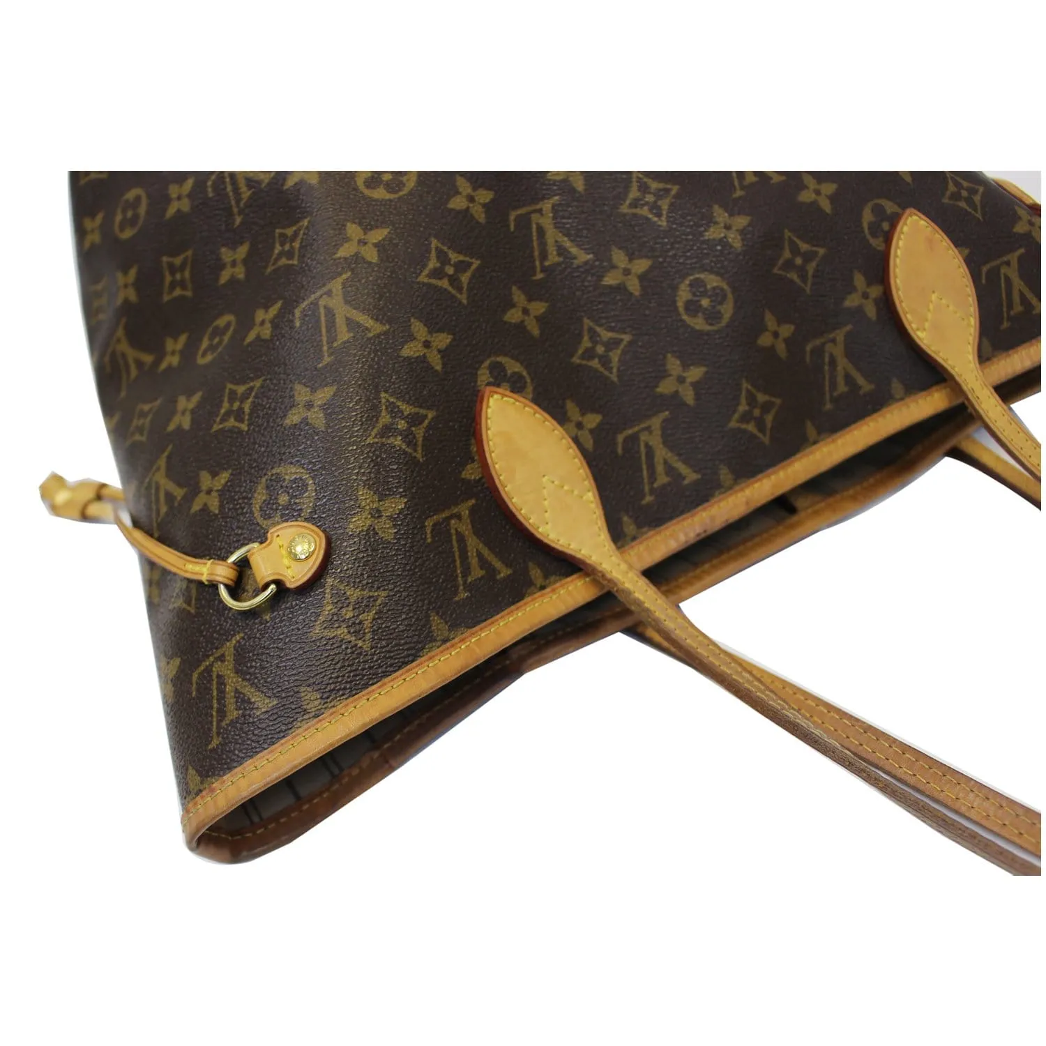 LOUIS VUITTON Neverfull MM Monogram Canvas Brown Tote Shoulder Bag