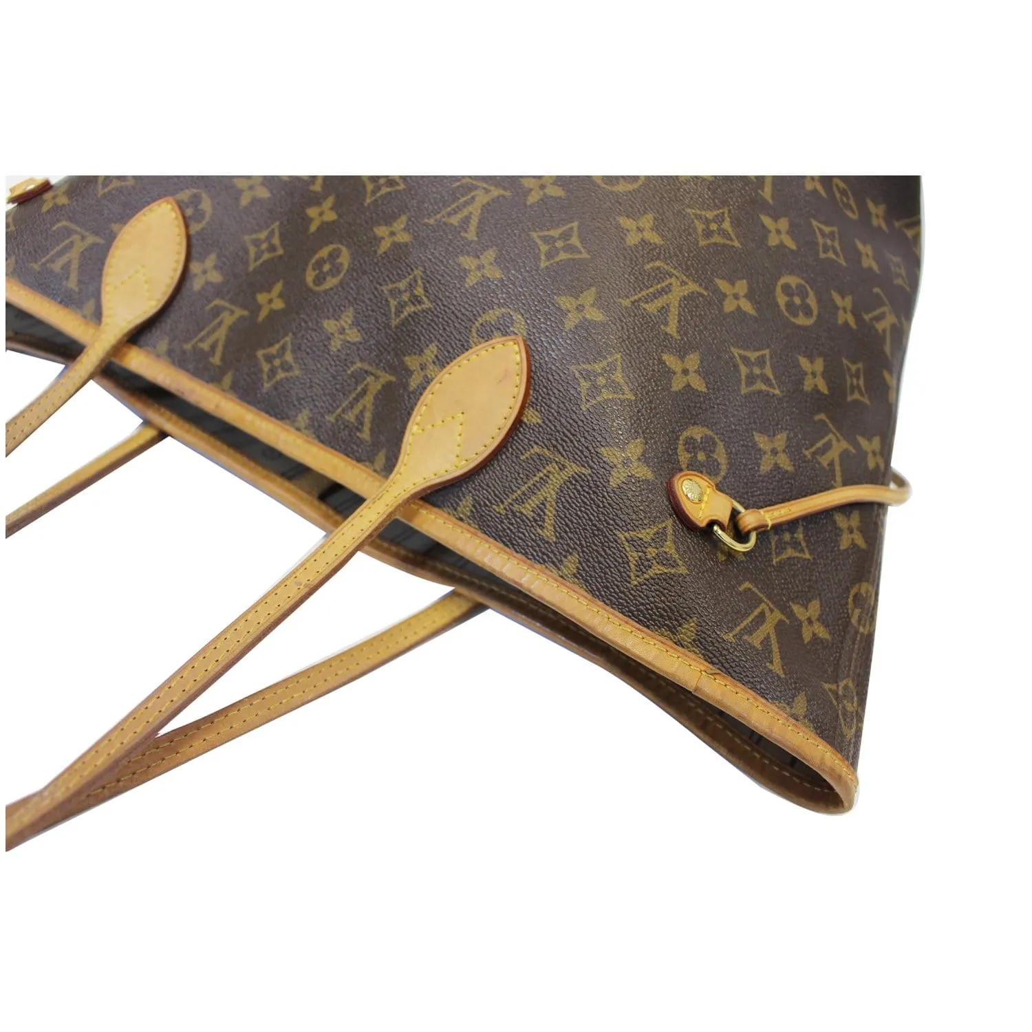 LOUIS VUITTON Neverfull MM Monogram Canvas Brown Tote Shoulder Bag